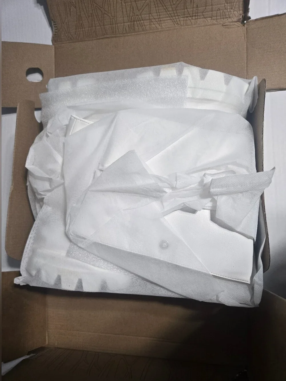 Size 9.5 White Platform Boots w/ Removable Snap-On Wrap Panels Chunky Lug Sole